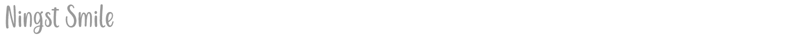 Ningst Smile font preview
